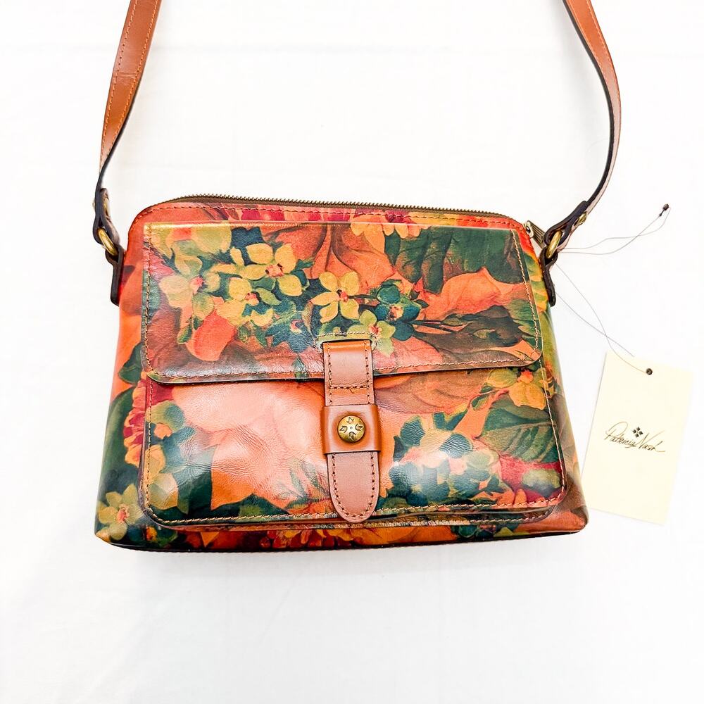 Patricia Nash Avellino Crossbody Bag Spring MultiColor Floral Crossbody NWT $189